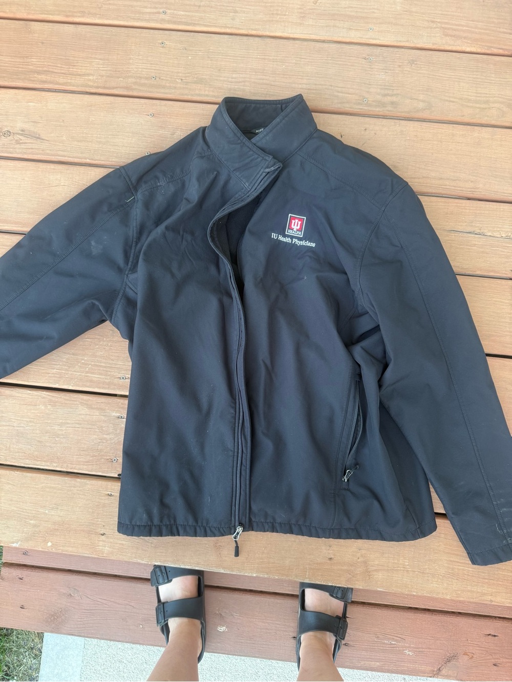 IU School of Medicine Black Softshell Jacket 4XL